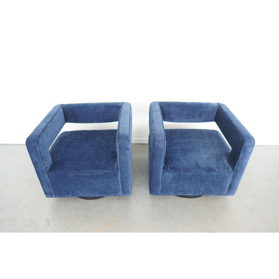 Restoration Hardware Drew Swivel Chair (Set of 2)