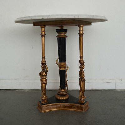 Vintage Marble Top Side Table