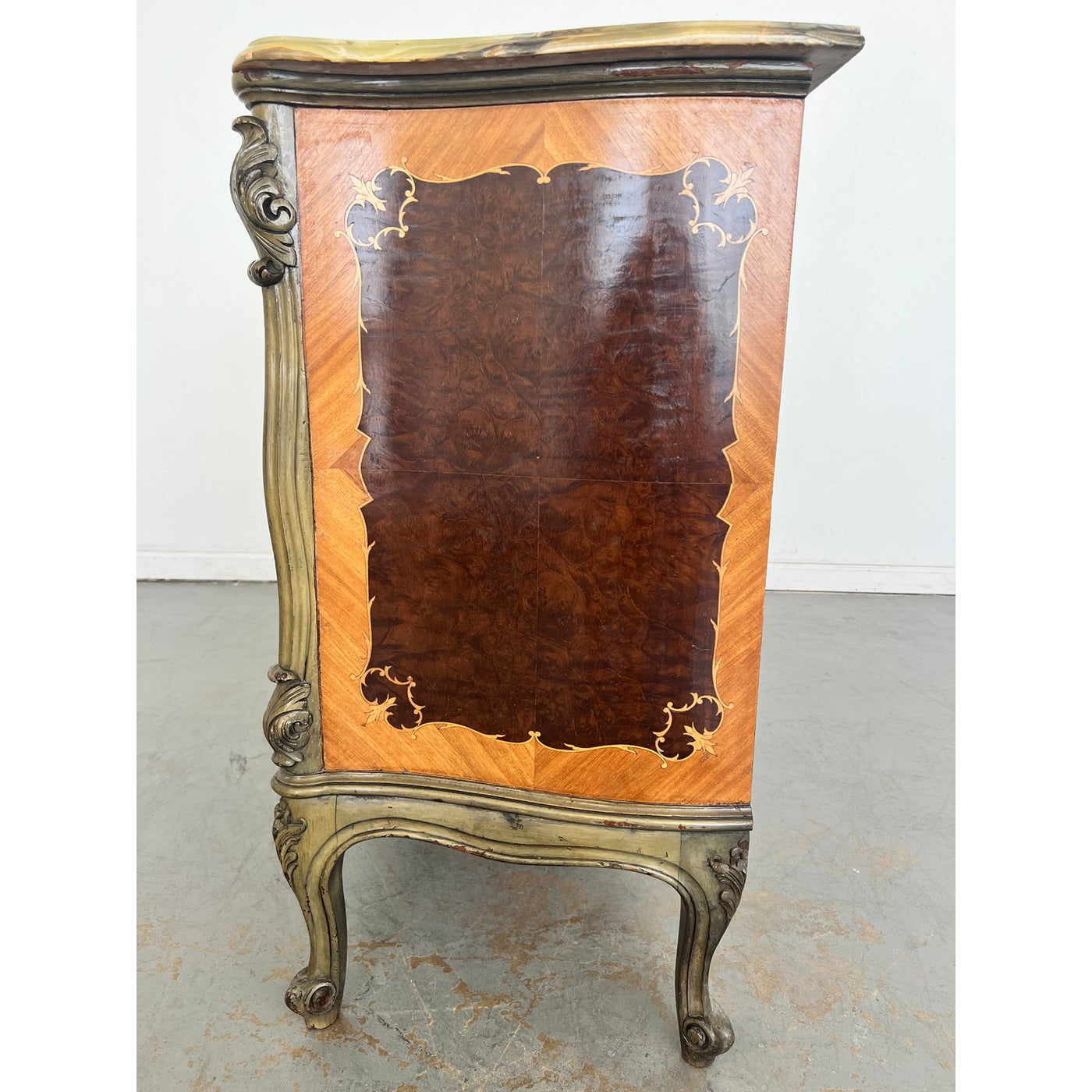 Vintage Louis XV-Style Secrétaire à Abattant