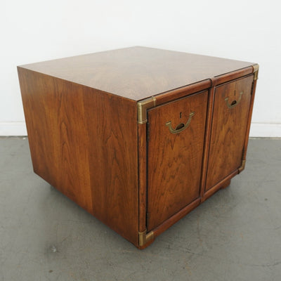 Vintage Drexel Accolade II Campaign Side Table
