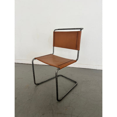 Vintage Leather Cantilever Chair