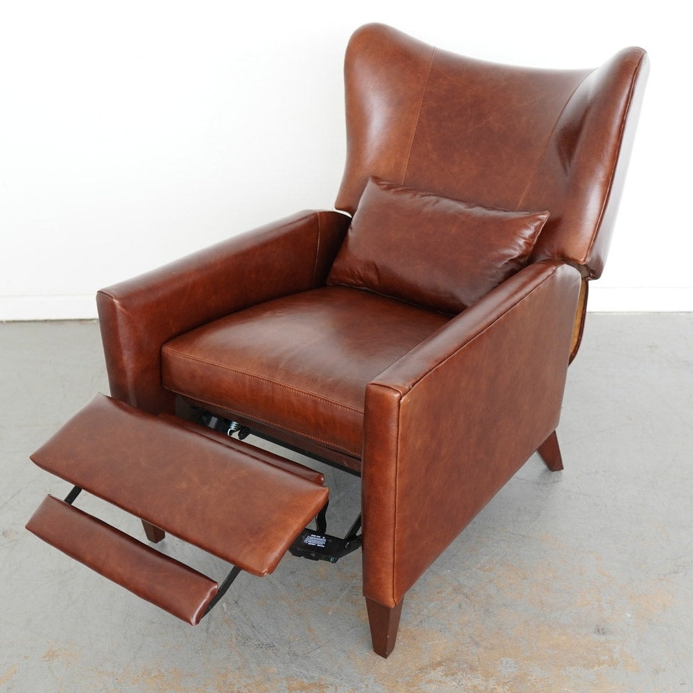 Pottery Barn Champlain Square Arm Leather Recliner