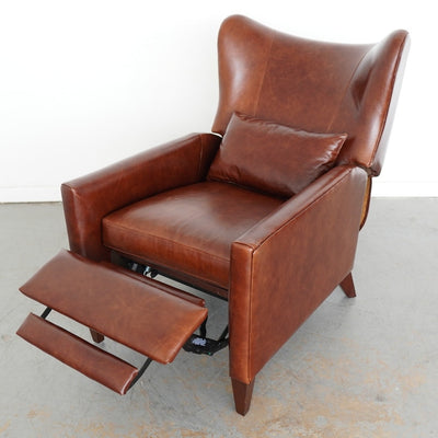 Pottery Barn Champlain Square Arm Leather Recliner