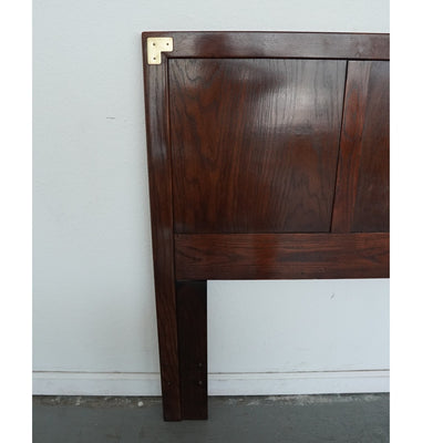 Vintage Henredon Campaign-Style Queen Headboard