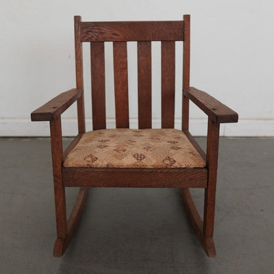 Vintage Mission-Style Children’s Rocking Chair