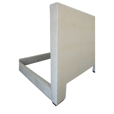 Textured Velvet Upholstered King Bed