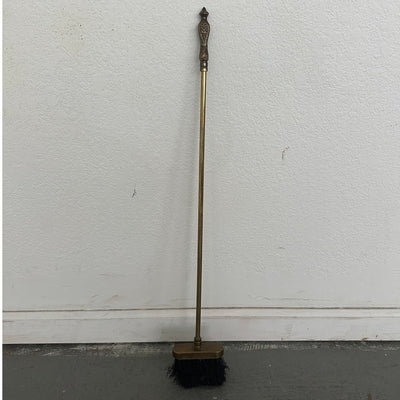 Vintage Brass Fireplace Tool Set & 4-Panel Screen (Set of 2)