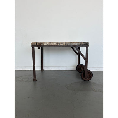 Antique Industrial Rolling Table