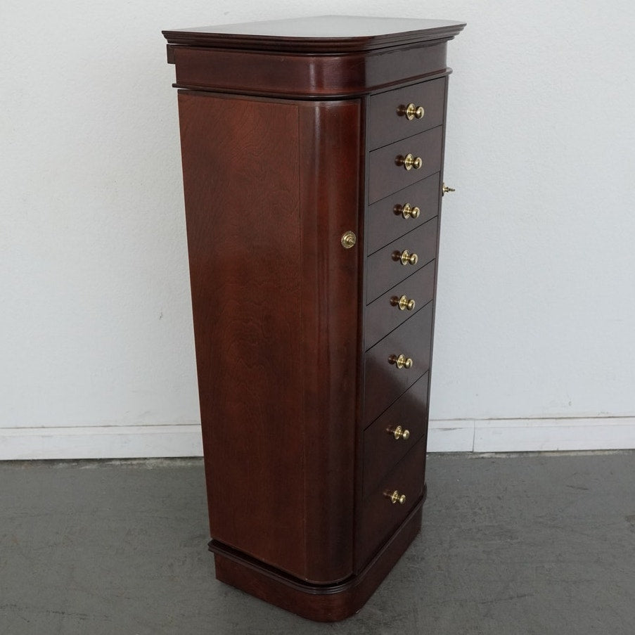 Powell Mahogany Finish Jewelry Armoire