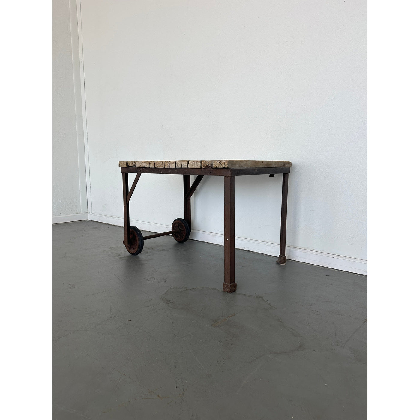 Antique Industrial Rolling Table