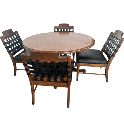 Vintage Spanish Revival Dining Set (Set of 5)