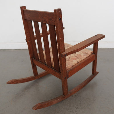 Vintage Mission-Style Children’s Rocking Chair
