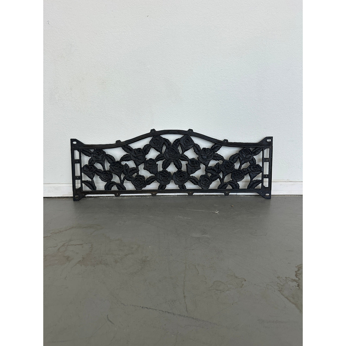 Antique Cast Iron Park Bench Back