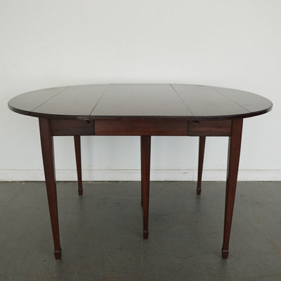 Vintage Mahogany Drop-Leaf Dining Table