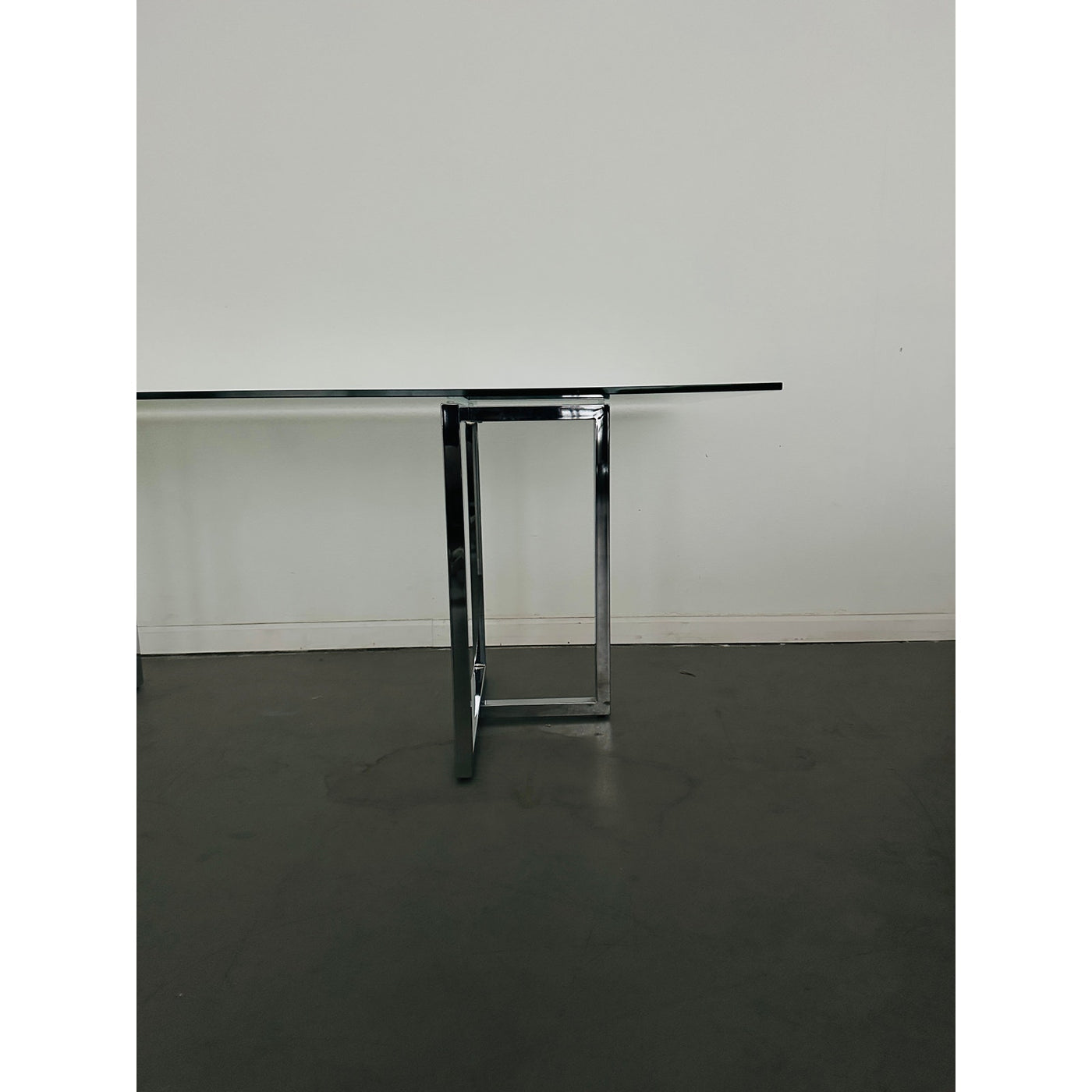 CB2 Silverado Chrome Rectangular Dining Table