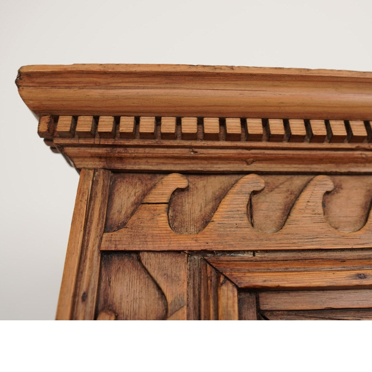 Antique Pine Corner Cabinet