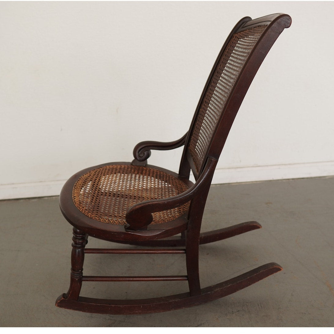 Antique Cane Rocking Chair
