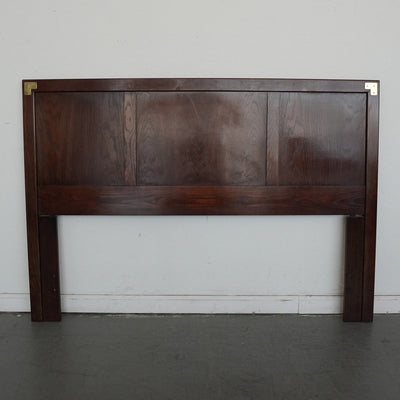 Vintage Henredon Campaign-Style Queen Headboard