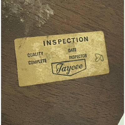 Vintage Jaycee English Oak Extendable Pedestal Dining Table