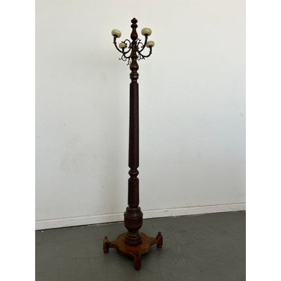 Antique German Barley Twist Hall Tree