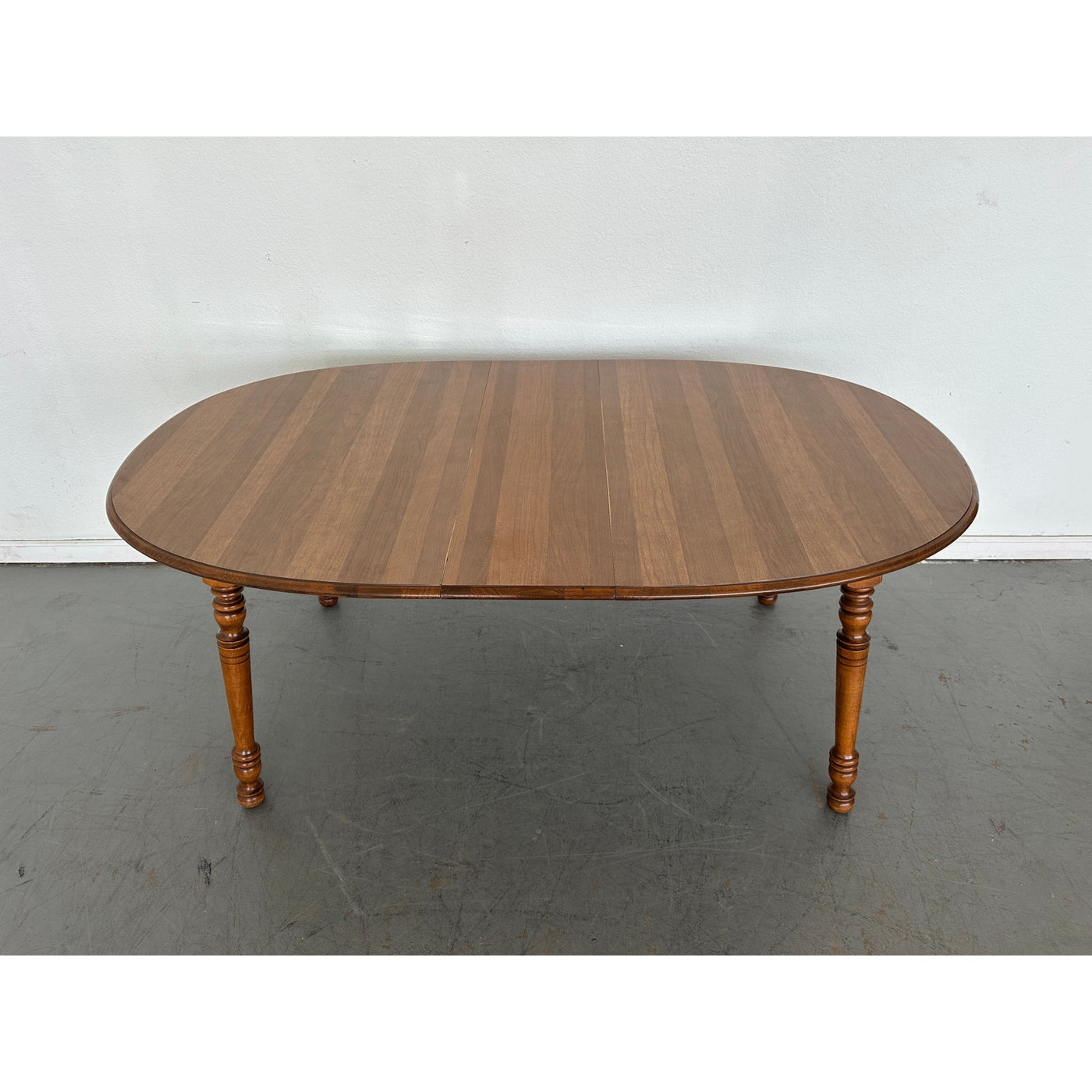 Vintage Tell City Solid Maple Oval Dining Table