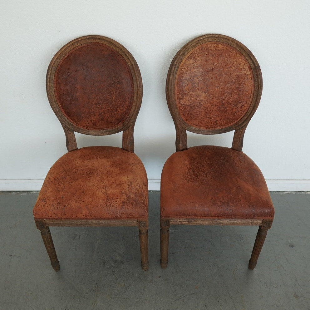 RH Vintage French Round Dining Chairs (Set of 6)