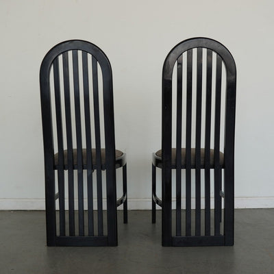 Vintage Pallavisini Italian Modern High-Back Dining Chairs (Set of 4)