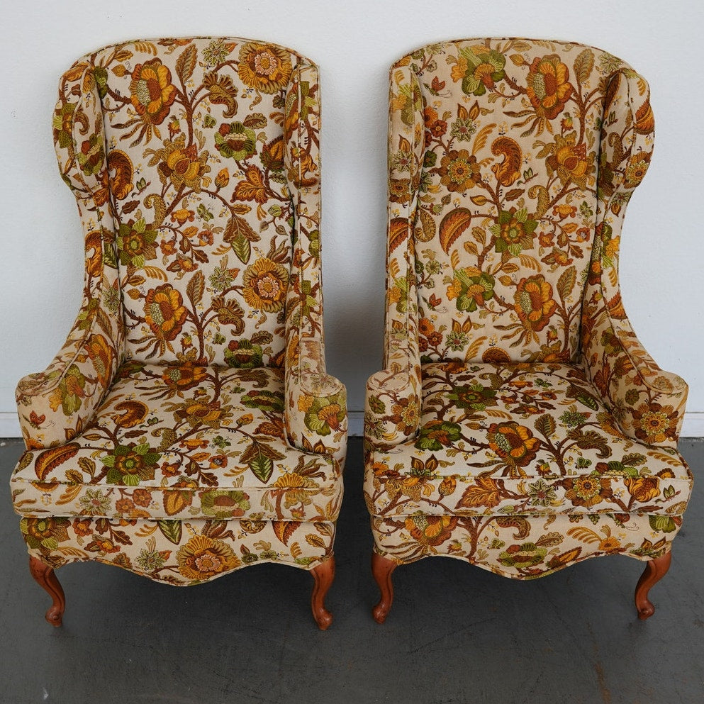 Vintage Park Lane Wingback Chairs (Set of 2)
