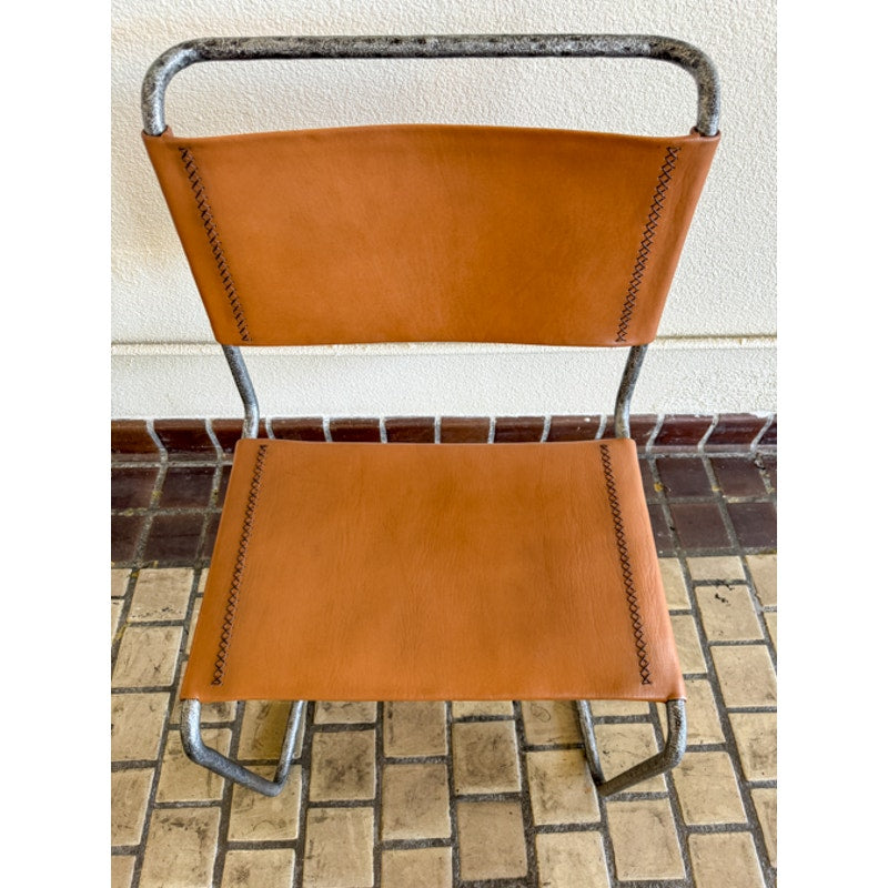 Vintage Leather Cantilever Chair