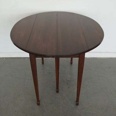 Vintage Mahogany Drop-Leaf Dining Table