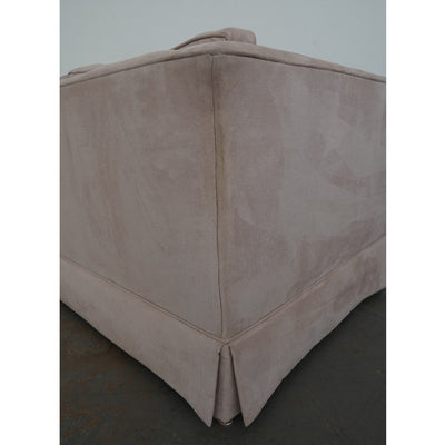 Vintage Drexel Heritage Skirted Suede Sofa