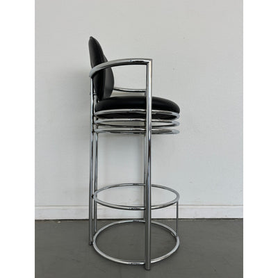 Gunmetal Bar Stools by Design Institute of America, 1970s