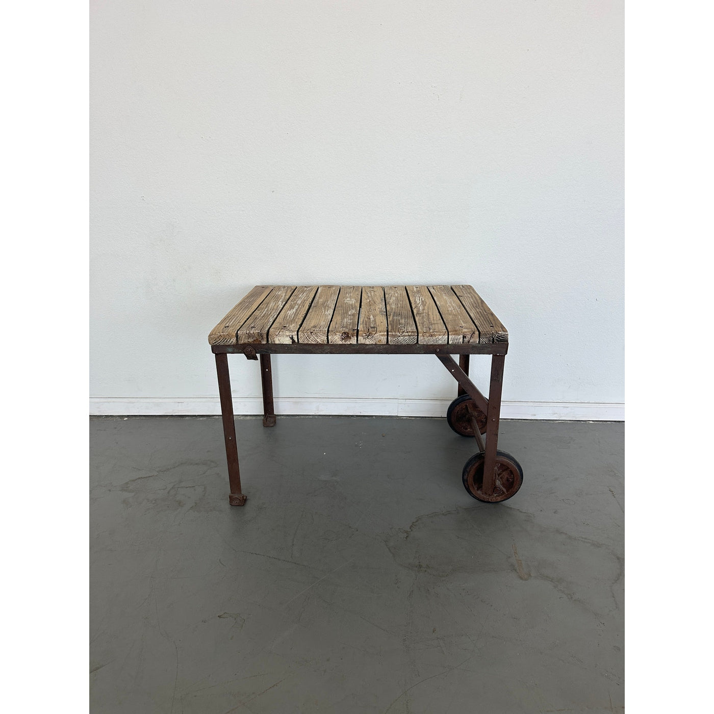 Antique Industrial Rolling Table