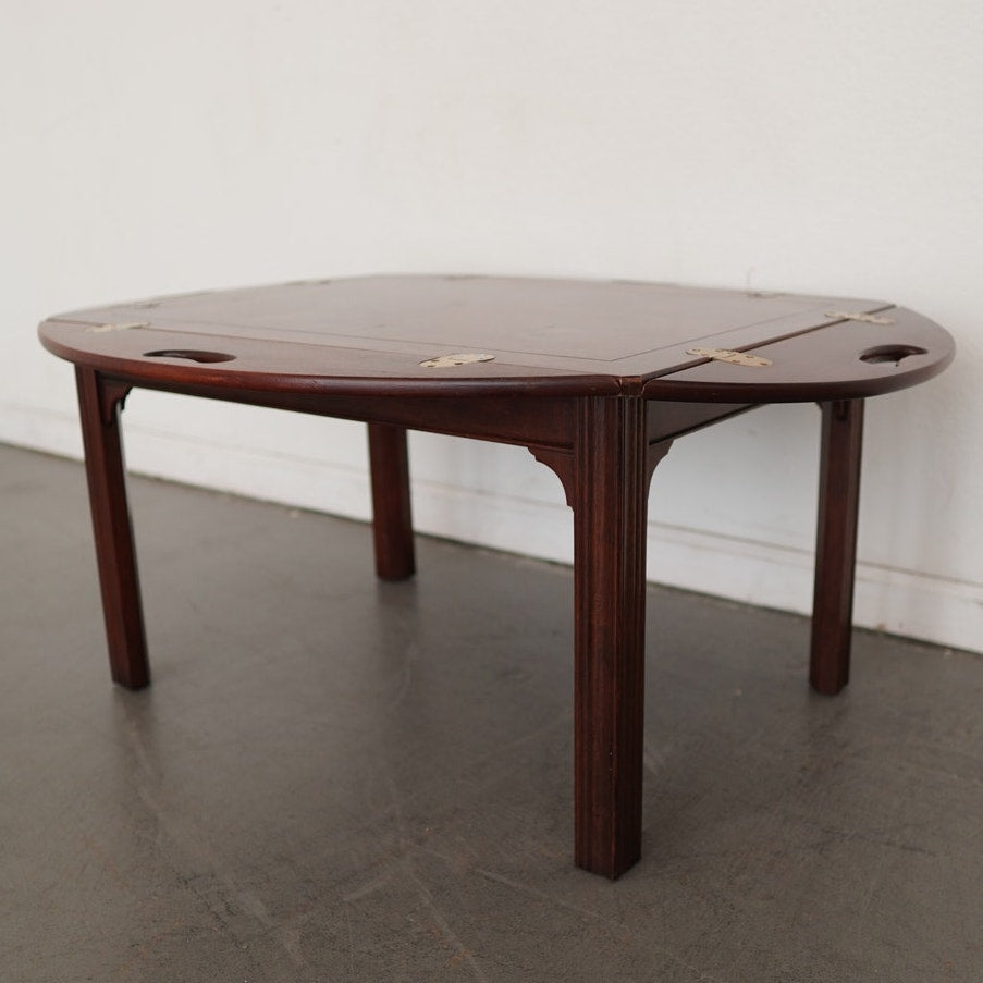 Vintage Baker Furniture Mahogany Butler’s Tray Coffee Table