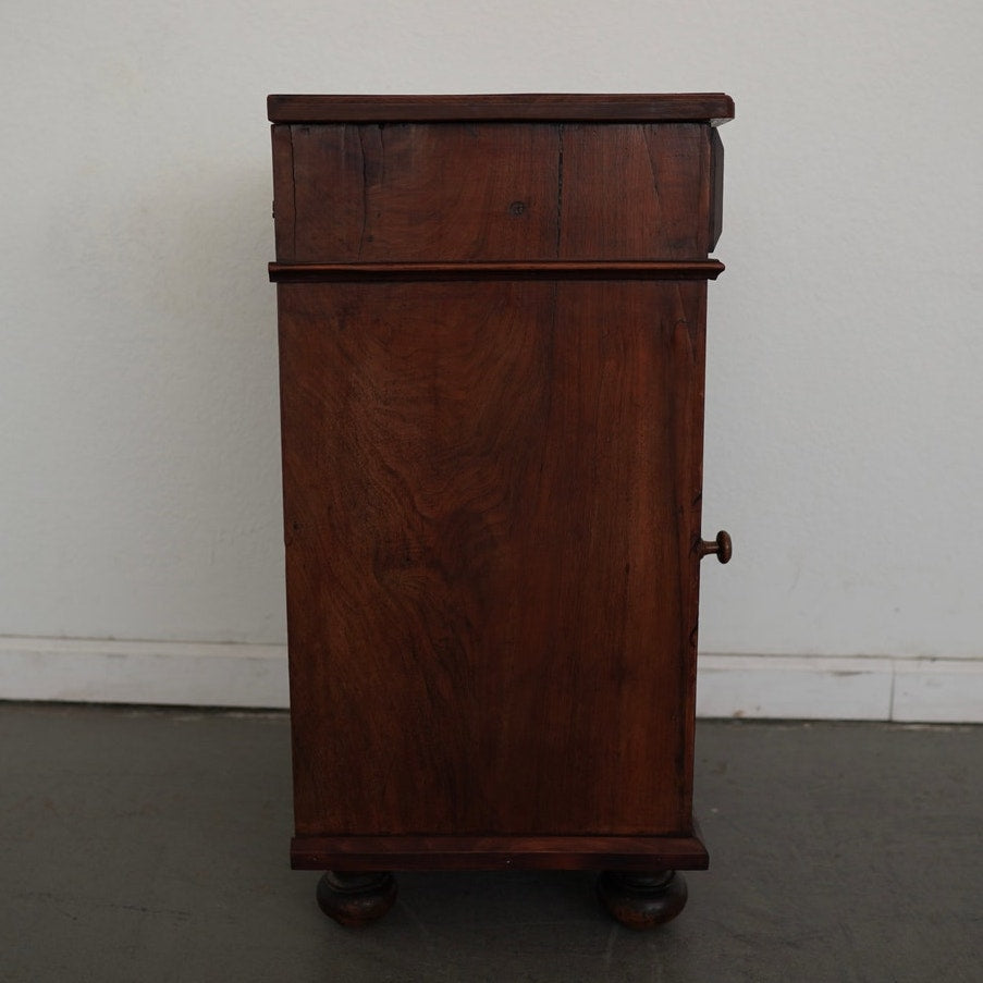 Antique Walnut Bedside Cabinet