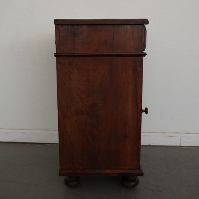 Antique Walnut Bedside Cabinet
