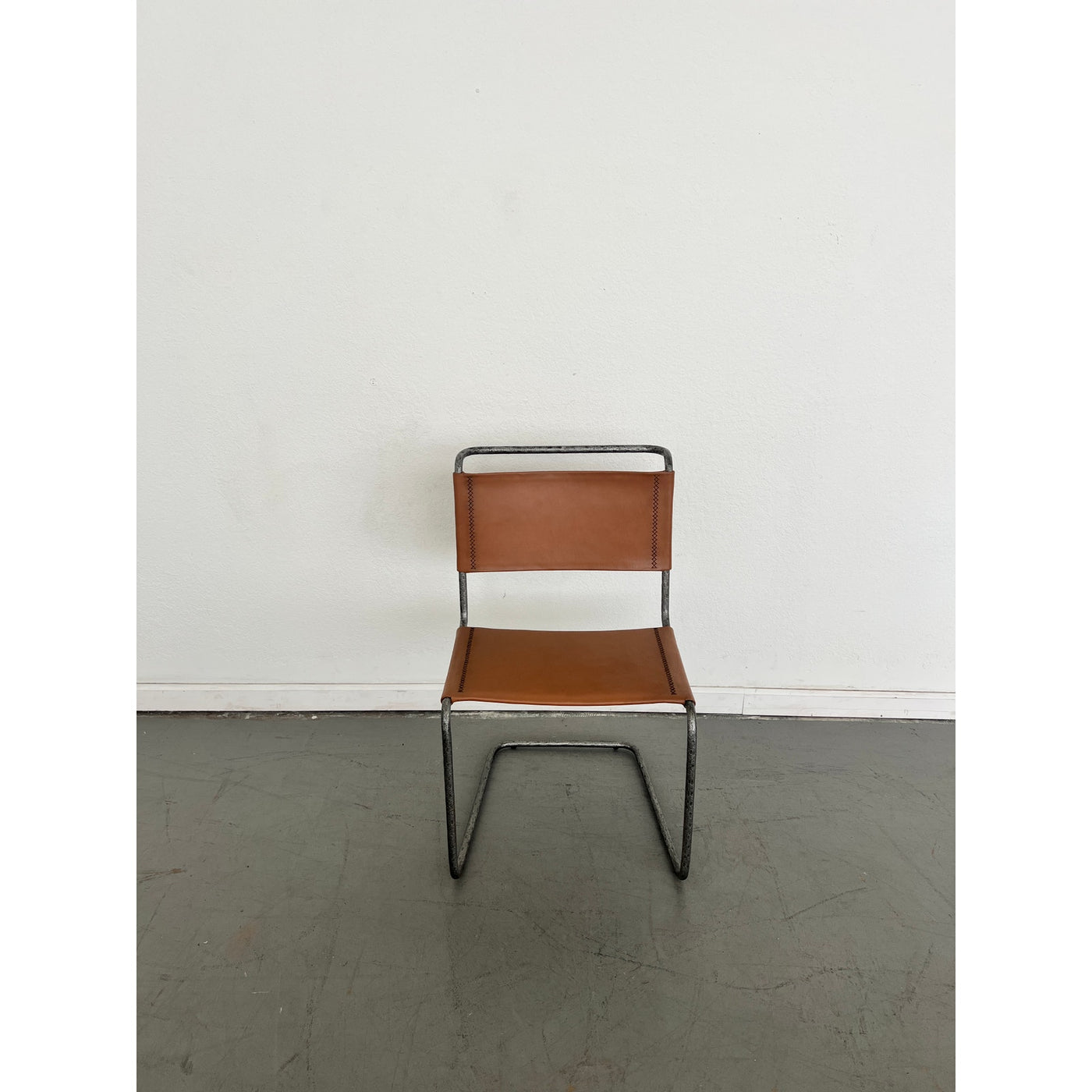 Vintage Leather Cantilever Chair