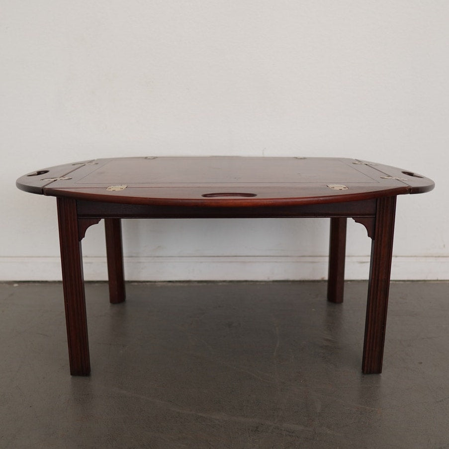 Vintage Baker Furniture Mahogany Butler’s Tray Coffee Table