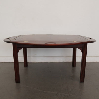 Vintage Baker Furniture Mahogany Butler’s Tray Coffee Table