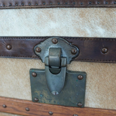 Timothy Oulton Cowhide Harrow Trunk
