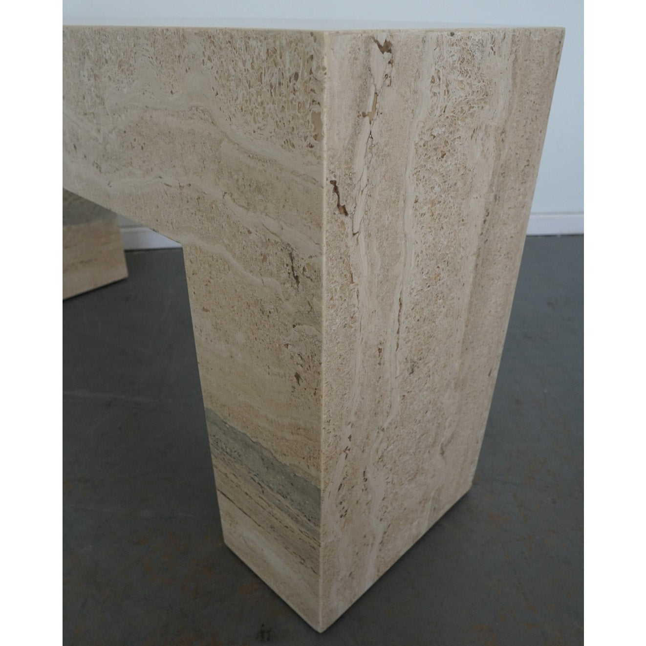 Banana Republic Home Brooklyn Travertine Console
