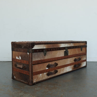 Timothy Oulton Cowhide Harrow Trunk