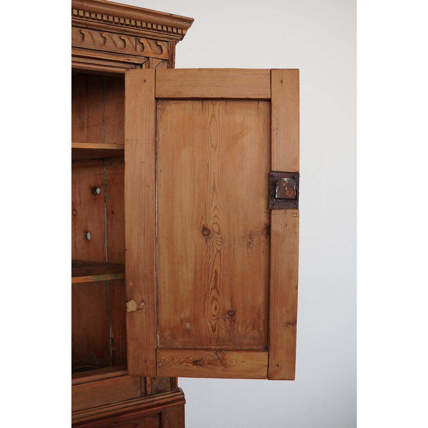 Antique Pine Corner Cabinet