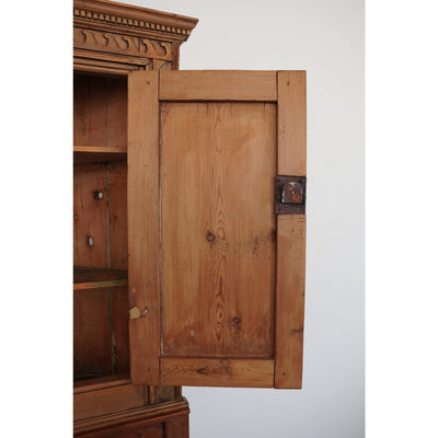 Antique Pine Corner Cabinet