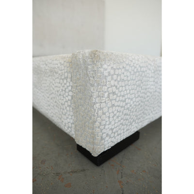 Textured Velvet Upholstered King Bed
