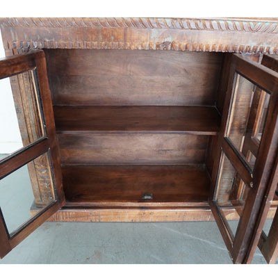 European Hand-Carved Reclaimed Wood Sideboard