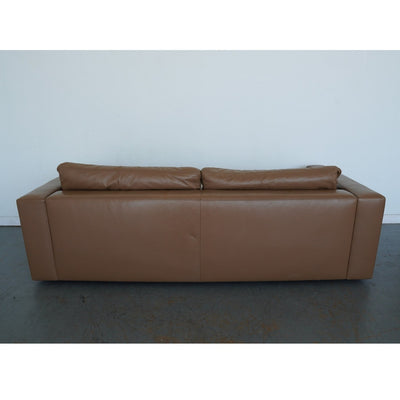 Design Within Reach Reid Leather Sofa & Ottoman