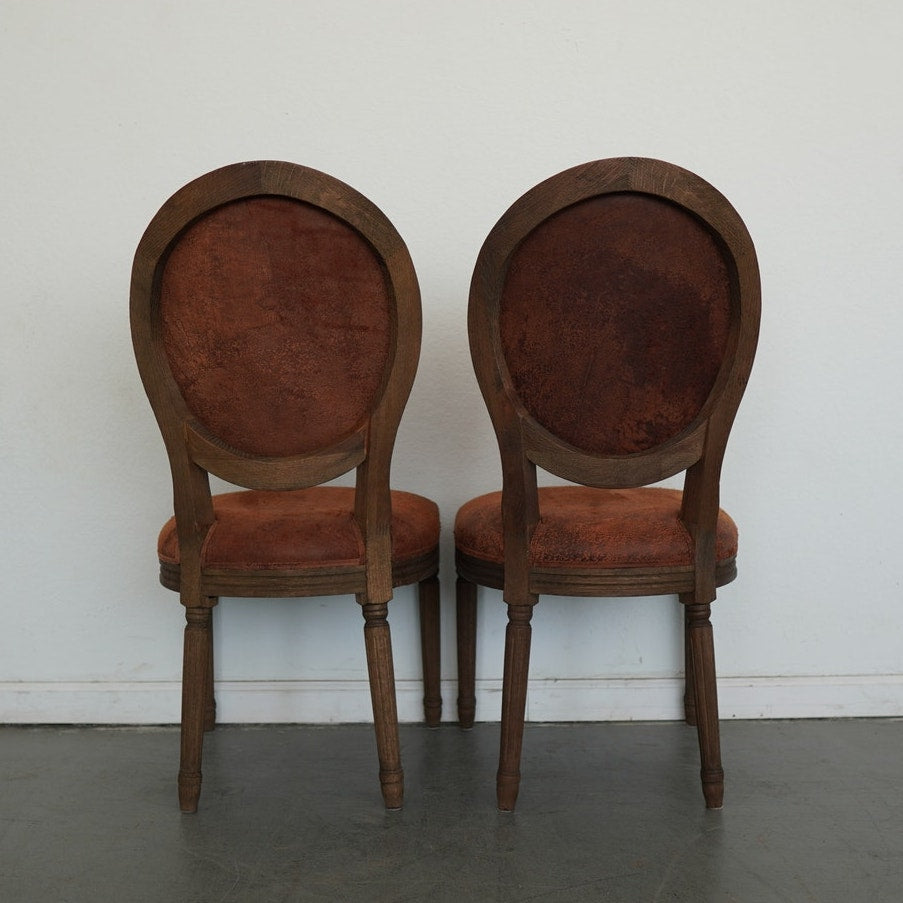 RH Vintage French Round Dining Chairs (Set of 6)