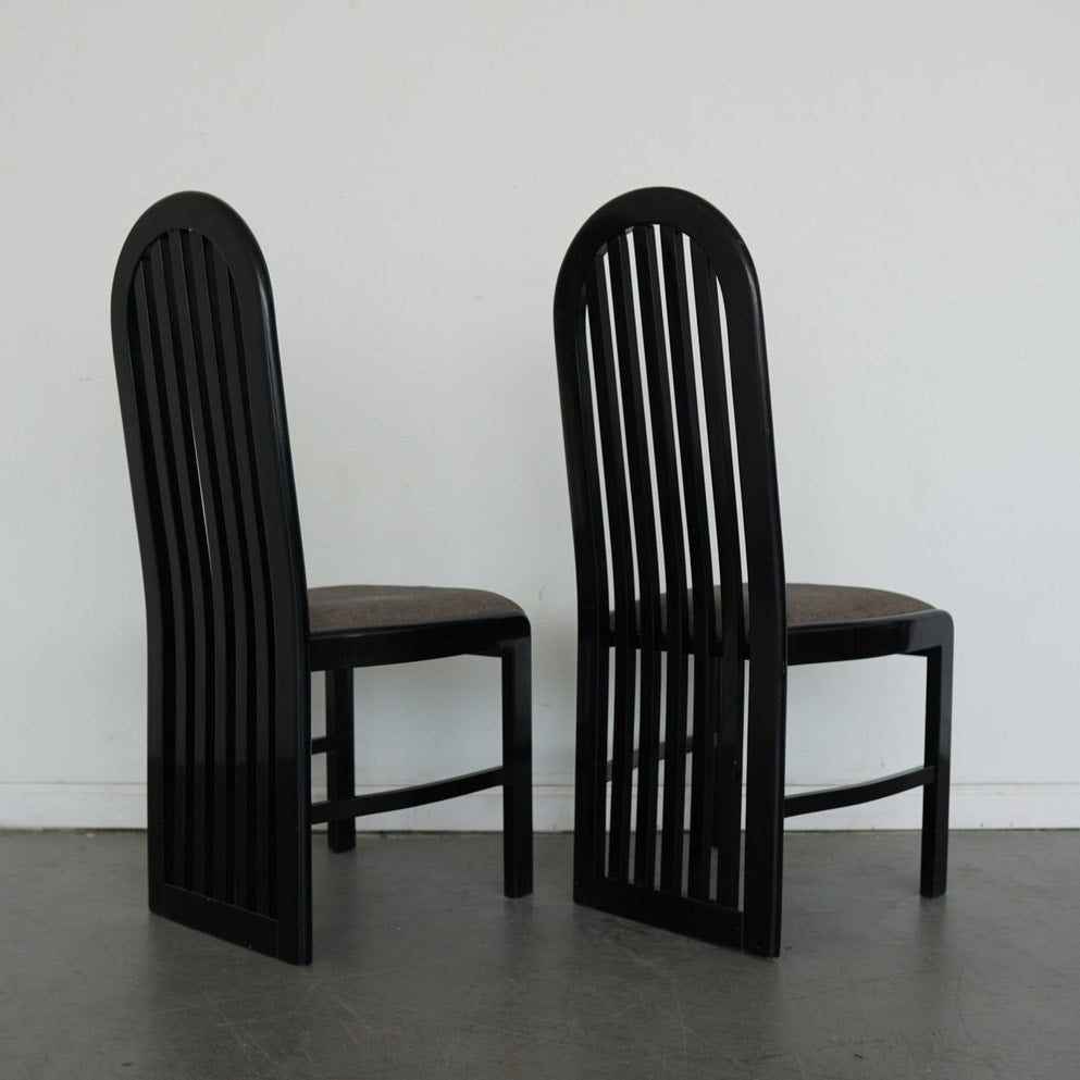 Vintage Pallavisini Italian Modern High-Back Dining Chairs (Set of 4)