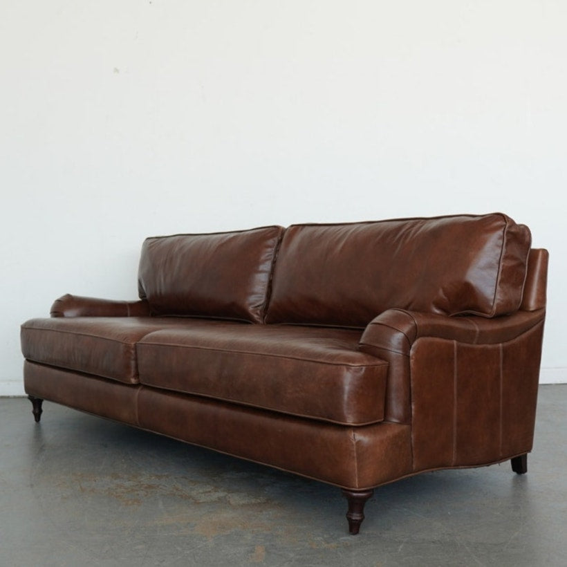Ballard Designs Wynne Leather Sofa
